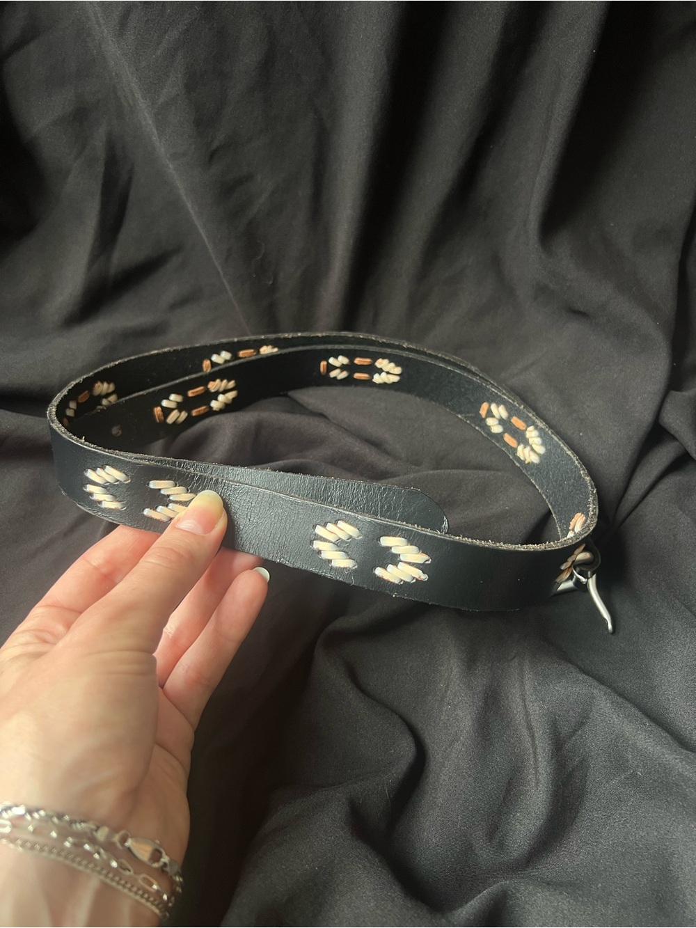 Western Embroidered Belt - Picture 5 of 5